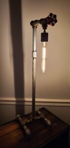 Custom lamp with faucet switch